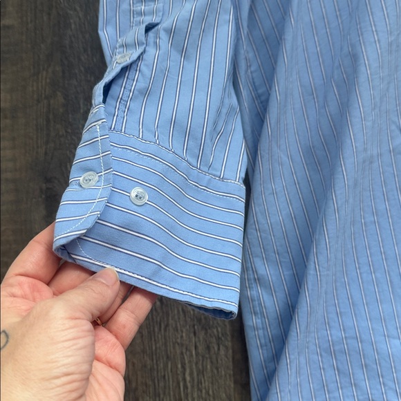 Zara Light Blue Striped Casual Shirt - Picture 4 of 5